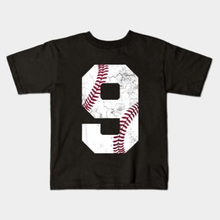 9th Birthday Baseball Boys Kids Nine Kids T-Shirt